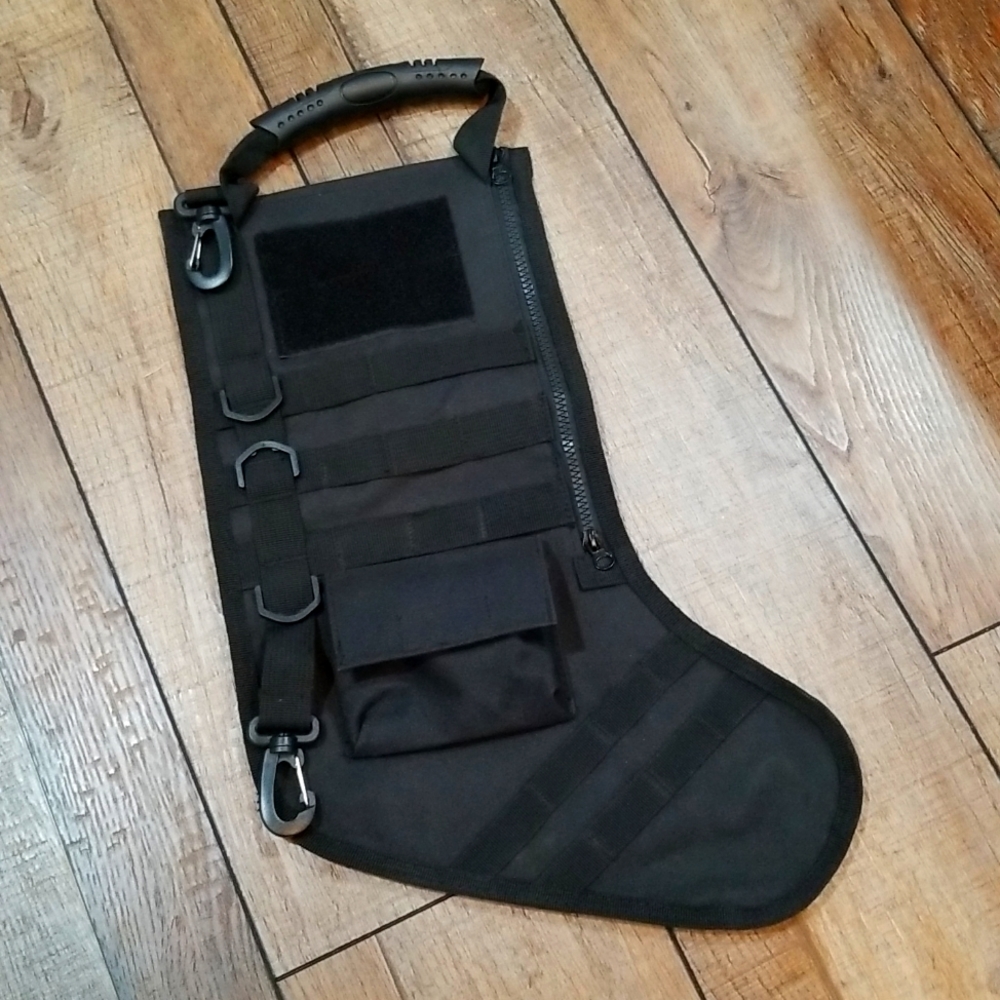 Tactical stocking Christmas bag black